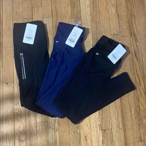 3 pairs of high waisted fabletics leggings size M